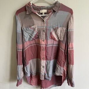 Lucky Brand Multicolor Plaid Button Down Shirt